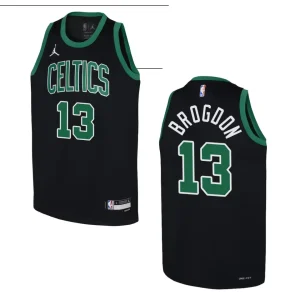 2022-23 Boston Celtics Youth Statement Edition Malcolm Brogdon Black Jersey - Alzaintravels