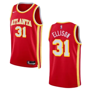 Atlanta Hawks Malik Ellison 2022-23 Icon Edition Red Swingman Jersey - Alzaintravels