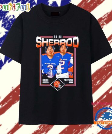 Malik Sherrod Fall 2025-26 Boise State Broncos Graphic T Shirt