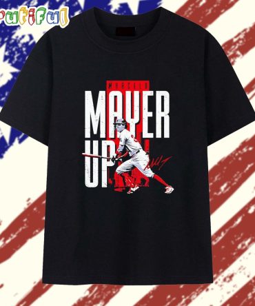 Marcelo Mayer Boston Red Sox Mayer Up Signature T Shirt