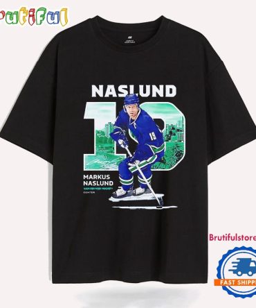 Markus Naslund Throwback Vancouver Hockey T Shirt