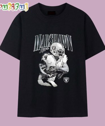 Marshawn Lynch Las Vegas Raiders Signature T Shirt