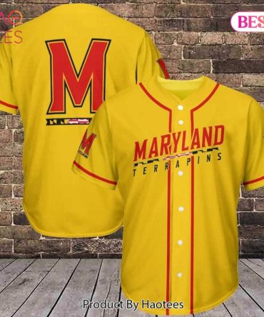 Maryland Terrapins Baseball Jersey – Bold Yellow Fan Gear For Ultimate Team Spirit