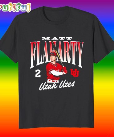 Matt Flaharty Utah Utes Baseball Illustrated T Shirt