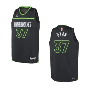 Youth Minnesota Timberwolves 2022-23 Statement Edition Matt Ryan Black Jersey - Alzaintravels