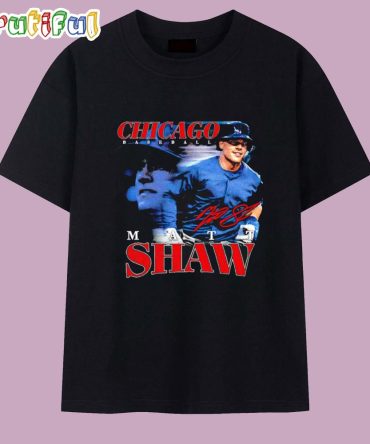 Matt Shaw Chicago Cubs Grunge Signature T Shirt