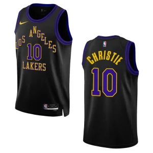 Max Christie City Edition Los Angeles Lakers 2023-24 Black Swingman Jersey - Alzaintravels