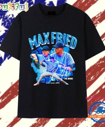Max Fried New York Yankees Player Collage Signature T Shirt