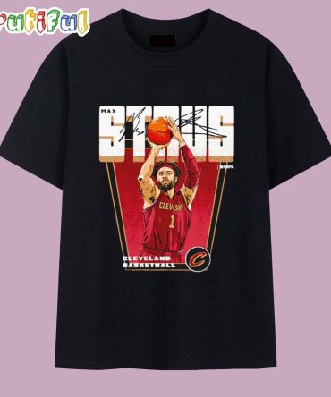 Max Strus Cleveland Cavaliers Premiere Signature T Shirt