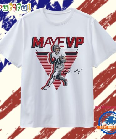 Mayevp New England Patriots Drake Maye Signature T Shirt