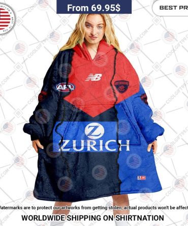 Melbourne Demons Mix Hoodie Blanket