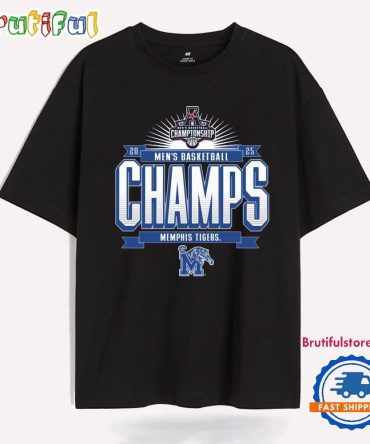 Memphis Tigers 2025 Aac Men’S Basketball Conference Tournament Champions T Shirt
