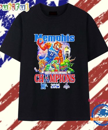 Memphis Tigers 2025 American Athletic Conference Champions T Shirt