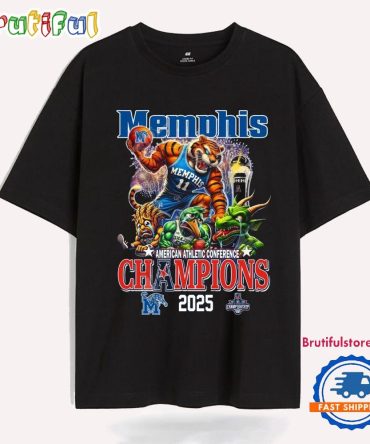 Memphis Tigers American Athletic Conference Champions 2025 Mascot T Shirt