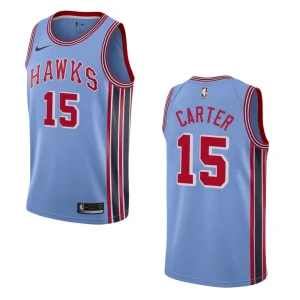 Hawks #15 Vince Carter Hardwood Classic Jersey - Light Blue - Alzaintravels
