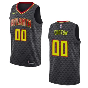 Hawks #00 Custom Icon Jersey - Black - Alzaintravels