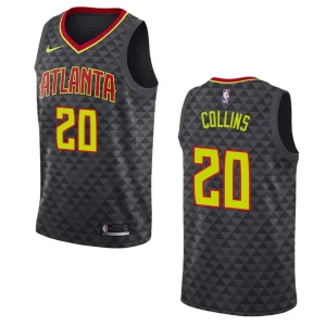 Hawks #20 John Collins Icon Jersey - Black - Alzaintravels