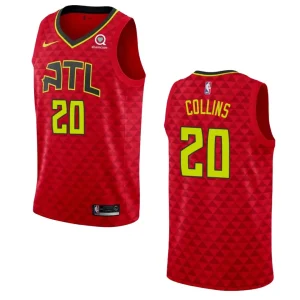 Hawks #20 John Collins Statement Jersey - Red - Alzaintravels