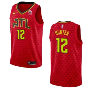 Hawks #12 De'andre Hunter Statement Jersey - Red - Alzaintravels