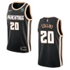Hawks #20 John Collins City Jersey - Black - Alzaintravels