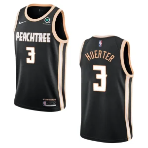 Hawks #3 Kevin Huerter City Jersey - Black - Alzaintravels