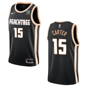 Hawks #15 Vince Carter City Jersey - Black - Alzaintravels