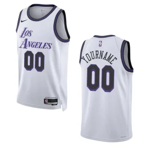 Lakers 2022-23 City Edition Custom White Jersey Swingman - Alzaintravels