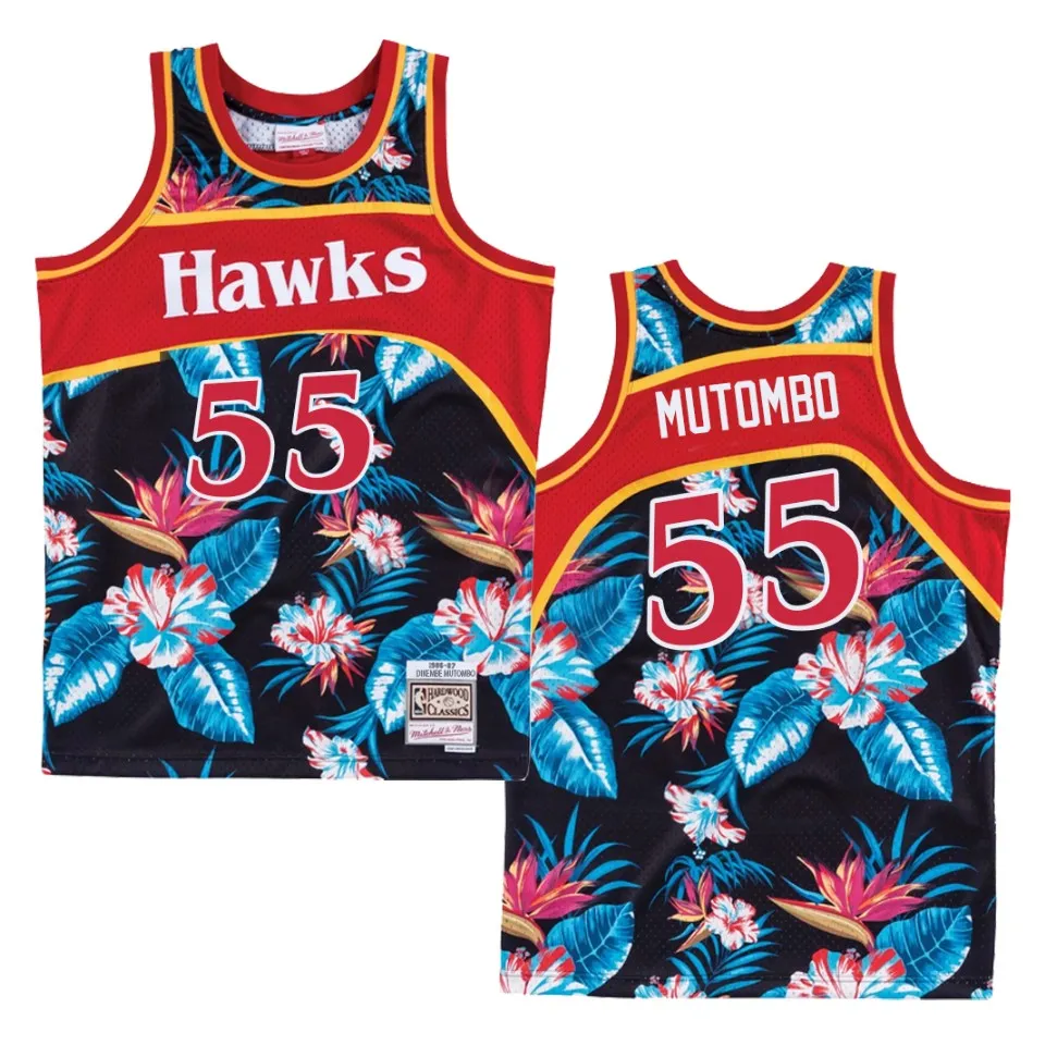 mens-hawks-dikembe-mutombo-floral-fashion-jersey-black.webp