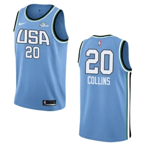 2019 Rising Star Hawks John Collins Jersey - Blue - Alzaintravels