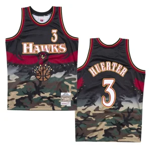 Hawks #3 Kevin Huerter Woodland Camo Jersey - Camo - Alzaintravels