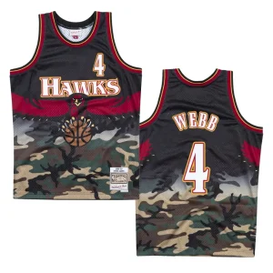 Hawks #4 Spud Webb Woodland Camo Jersey - Camo - Alzaintravels