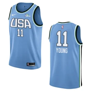 2019 Rising Star Hawks Trae Young Jersey - Blue - Alzaintravels