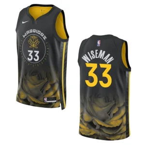 Warriors 2022-23 City Edition James Wiseman Black Jersey Swingman - Alzaintravels