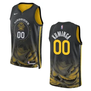 Warriors 2022-23 City Edition Jonathan Kuminga Black Jersey Swingman - Alzaintravels