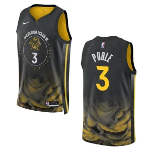 Warriors 2022-23 City Edition Jordan Poole Black Jersey Swingman - Alzaintravels