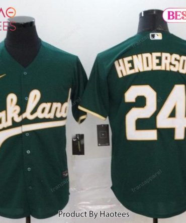 Authentic Oakland Baseball Jersey - Henderson 24 - Premium Quality Fan Gear