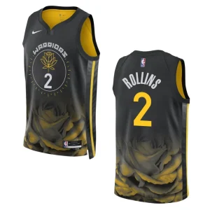 Warriors 2022-23 City Edition Ryan Rollins Black Jersey Swingman - Alzaintravels
