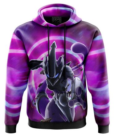 Mewto In Action Pokemon 3D All Over Print Hoodie
