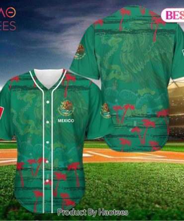 Vibrant Mexican Flag Baseball Jersey - Perfect For Fans & Collectors!