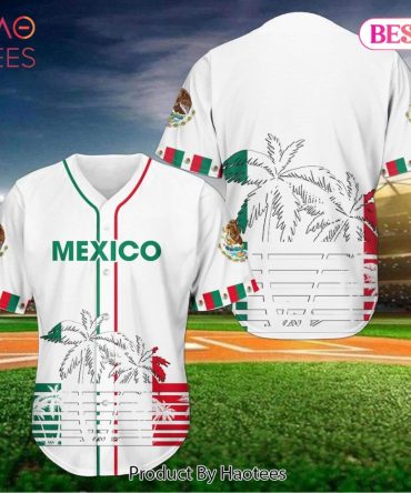Stylish Mexico Baseball Jersey - Patriotic Design For Sports Fans & Fashion Lovers