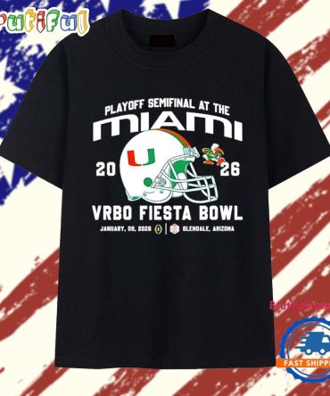 Miami Hurricanes 2026 Cotton Bowl Champions Helmet T Shirt