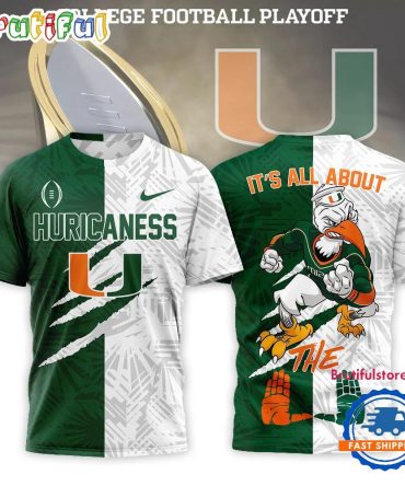 Miami Hurricanes 2026 Playoff National Championship Split Color Limited T Shirt