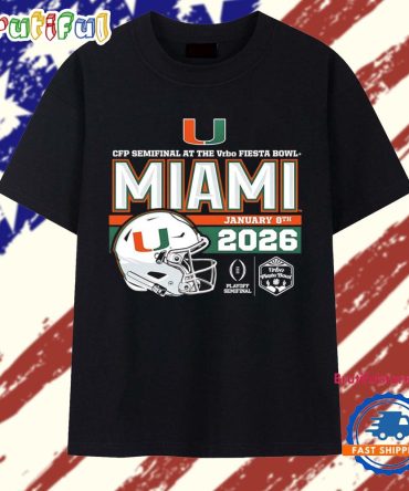 Miami Hurricanes Cfp Semifinal At The Vrbo Cotton Bowl Champions Helmet 2026 T Shirt