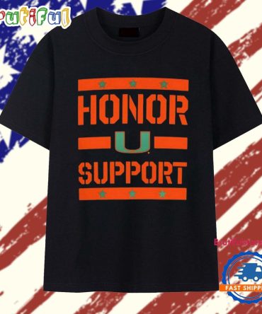 Miami Hurricanes Honor Support T Shirt
