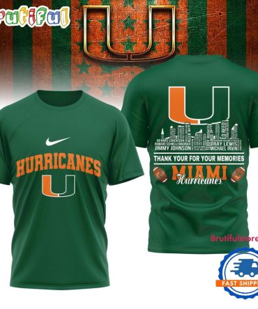 Miami Hurricanes Legends Of The Game 3D Shirt