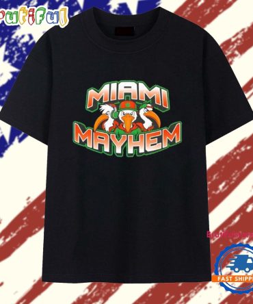 Miami Hurricanes Miami Mayhem Logo T Shirt