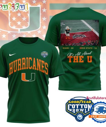 Miami Hurricanes Ncaa Cfb Quarterfinal Game Winners Special New 3D Shirt