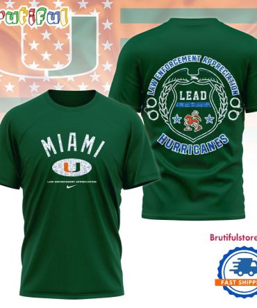Miami Hurricanes Ncaa Law Appreciation Month Unisex 3D Shirt