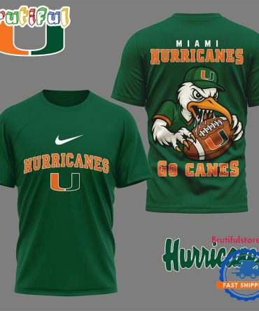 Miami Hurricanes Ncaa Nation Gear Limited 3D Shirt
