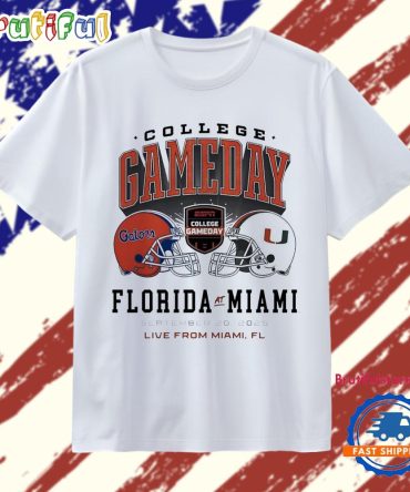Miami Hurricanes Vs Florida Gators 2025 Espn College Gameday T Shirt